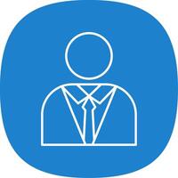 Student Line Curve Icon vector