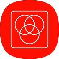 Diagram Line Curve Icon vector