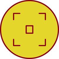 Focus Line Circle Icon vector