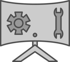 Technical Support Fillay Icon vector