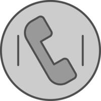 Phone Call Fillay Icon vector