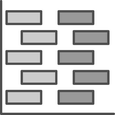 Gantt Chart Fillay Icon