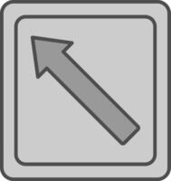 Arrow Left Fillay Icon vector