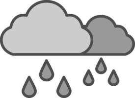 Rainy Fillay Icon vector