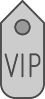 Vip pass Fillay Icon vector