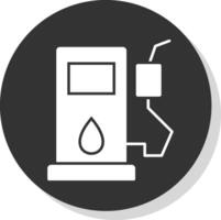 Pump Glyph Grey Circle Icon vector