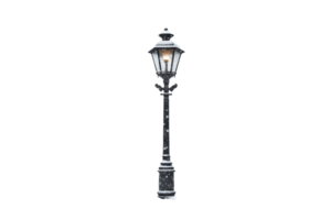 rue lampe sur transparent Contexte. png