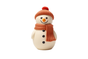 Snowman Decor on Transparent Background. png