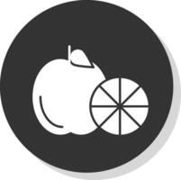 Healthy Eating Glyph Grey Circle Icon vector