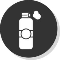 Shaving Cream Glyph Grey Circle Icon vector