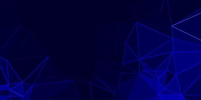 abstract blue geometric background with triangles vector