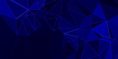 abstract blue geometric background with triangles vector