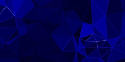 abstract blue geometric background with triangles vector