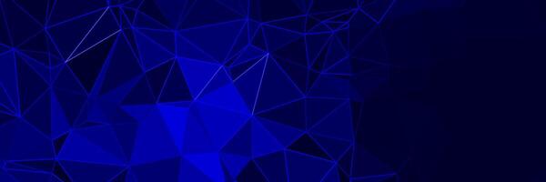 abstract blue geometric background with triangles vector