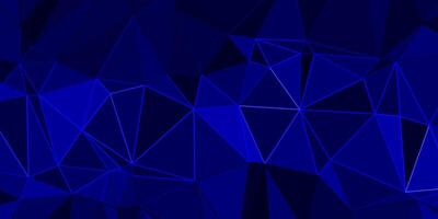 abstract blue geometric background with triangles vector