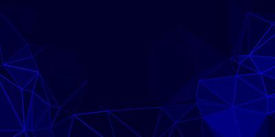 abstract blue geometric background with triangles vector