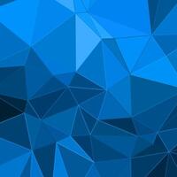 abstract blue background with triangles and glowing lines vector