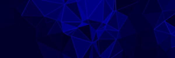 abstract blue geometric background with triangles vector