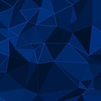 abstract blue background with triangles and glowing lines vector