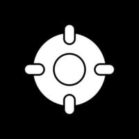 Scope Glyph Inverted Icon vector