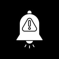 Interruption Glyph Inverted Icon vector