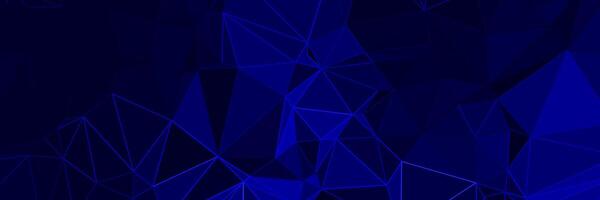 abstract blue geometric background with triangles vector