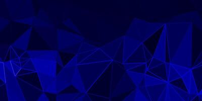abstract blue geometric background with triangles vector