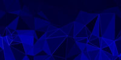 abstract blue geometric background with triangles vector