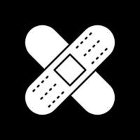 Bandage Glyph Inverted Icon vector