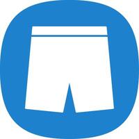 Shorts Glyph Curve Icon vector