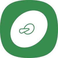Cymbals Glyph Curve Icon vector