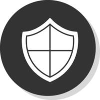 Safe Glyph Grey Circle Icon vector