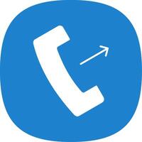 Dial Glyph Curve Icon vector
