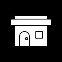 Post Office Glyph Inverted Icon vector