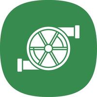 Turbo Glyph Curve Icon vector