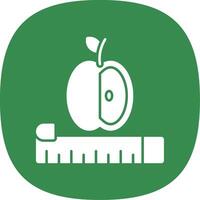 Diet Glyph Curve Icon vector
