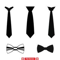 Business Formal Necktie Pack Corporate Style Graphics vector