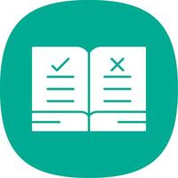 Guidelines Glyph Curve Icon vector