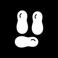 Nuts Glyph Inverted Icon vector