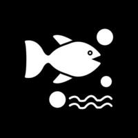 Seafood Glyph Inverted Icon vector