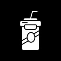 Soft drink Glyph Inverted Icon vector