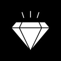 Diamond Glyph Inverted Icon vector