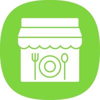 Restaurant Glyph Curve Icon vector