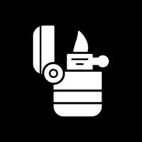 Lighter Glyph Inverted Icon vector