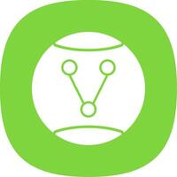 Share Option Glyph Curve Icon vector