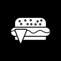 Fast Food Glyph Inverted Icon vector