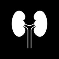 Urology Glyph Inverted Icon vector