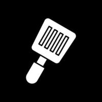 Spatula Glyph Inverted Icon vector