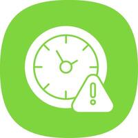 Timeline Glyph Curve Icon vector