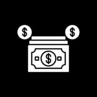 Payment Glyph Inverted Icon vector